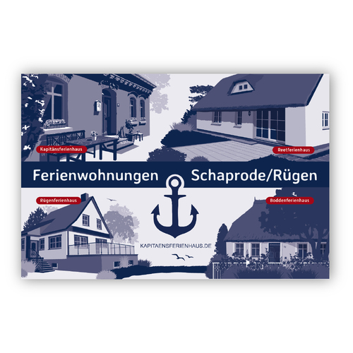 Plakatwerbung Ferienwohnungen Rügen und mehr