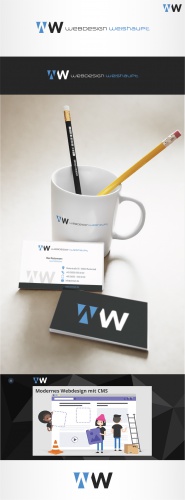 Logo & Visitenkarte für Webdesign Weishaupt