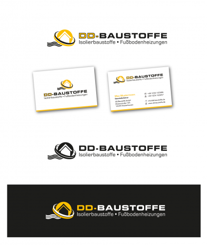 Logo-Design für DD-Baustoffe - Onlinehandel für Isolierbaustoffe und Fußbodenheizungen