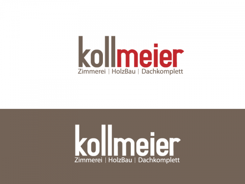 Logo-Optimierung für Zimmerei-HolzBau-DachKomplett Kollmeier